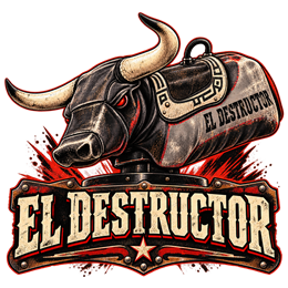 El Destructor mechanical bull illustration