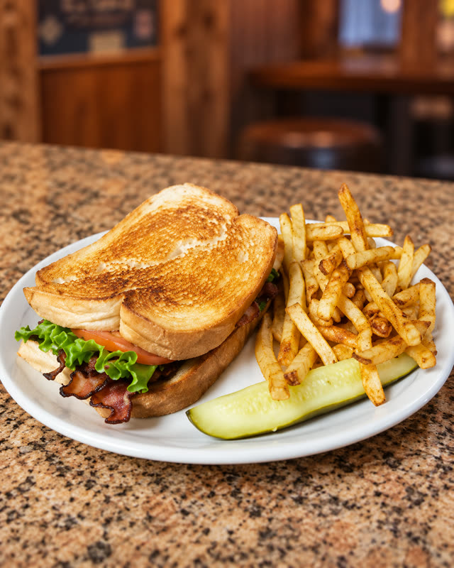 Patty melt with fries