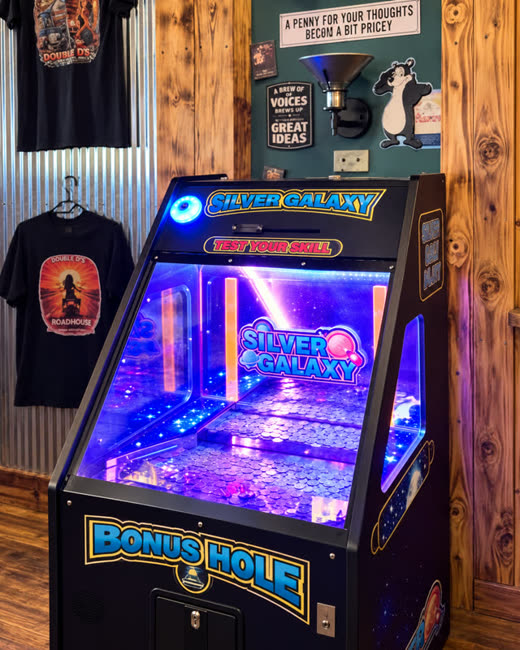 Silver Galaxy arcade bowling machine