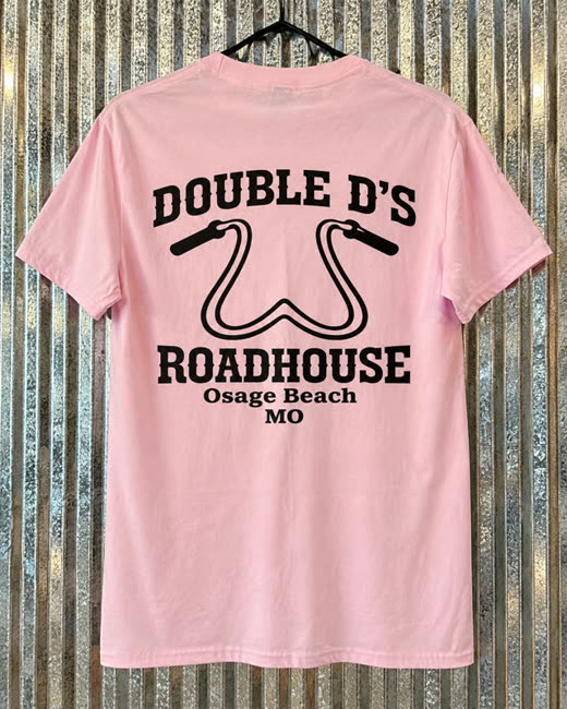 Pink Double D's Roadhouse Osage Beach tee