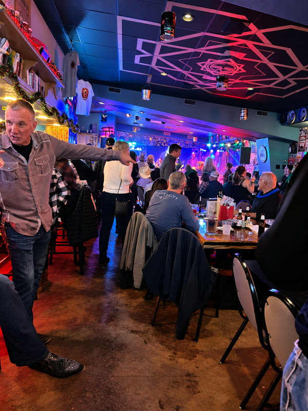A full room on a band night